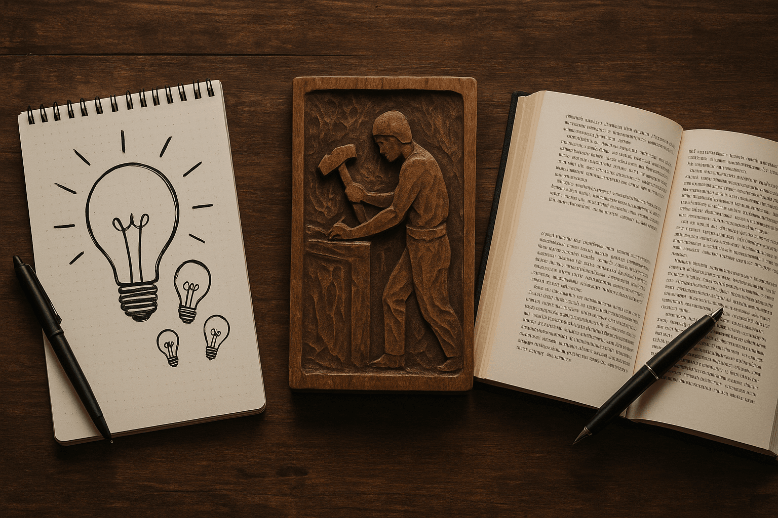 Pikiran yang tertulis, karya yang terukir, dan cerita yang teruntai